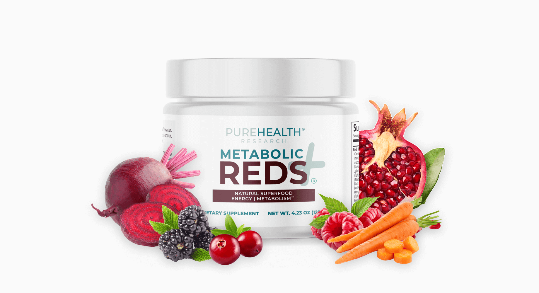 metabolic reds+ bottle