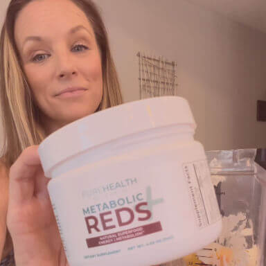 influencer with a bottle